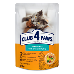 CLUB 4 PAWS PREMIUM DLA KOTÓW STERYLIZOWANYCH 100G